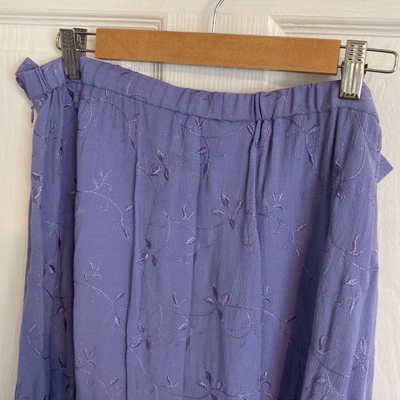 Coldwater Creek Lavender Skirt side zip, elastic waist, size XL GUC - Picture 3 of 11